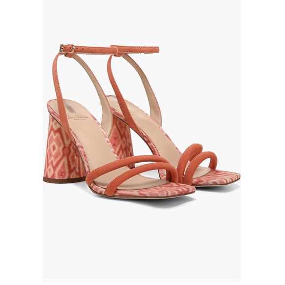 Sam Edelman Kia Strappy Sandals Terracotta Pink With Pattern Women’s Size 9 - Picture 5 of 14